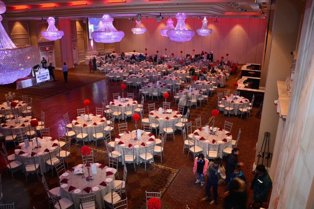 Iit winter dinner tables setup arrangement
